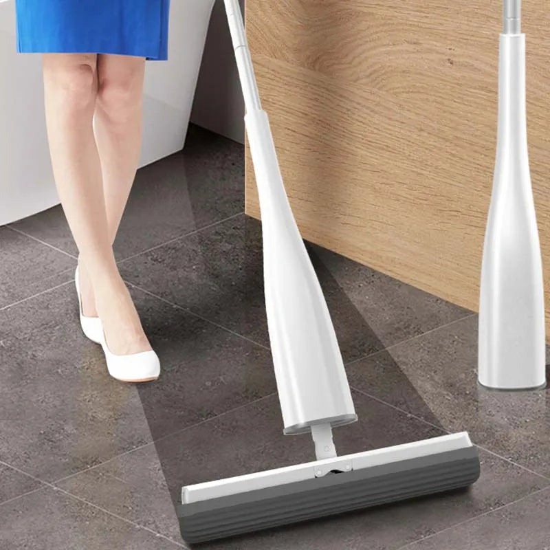 Jesun Extendable Floor Cleaner Super Sponge Mops Telescopic Rod Trapeador Mob Aluminum Handle Twist Pva Sponge Flat Mop