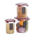 Kitchen Pantry Organizer Grain Cereal Jar Storage Box Crisper Set Dried Fruit Canister Plastic Airtight Injection Molded BPA
