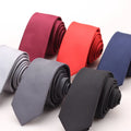 Wholesale Red Navy Gift Neck Tie 100% Polyester Multiplecolor Plain Black Tie Mens Necktie