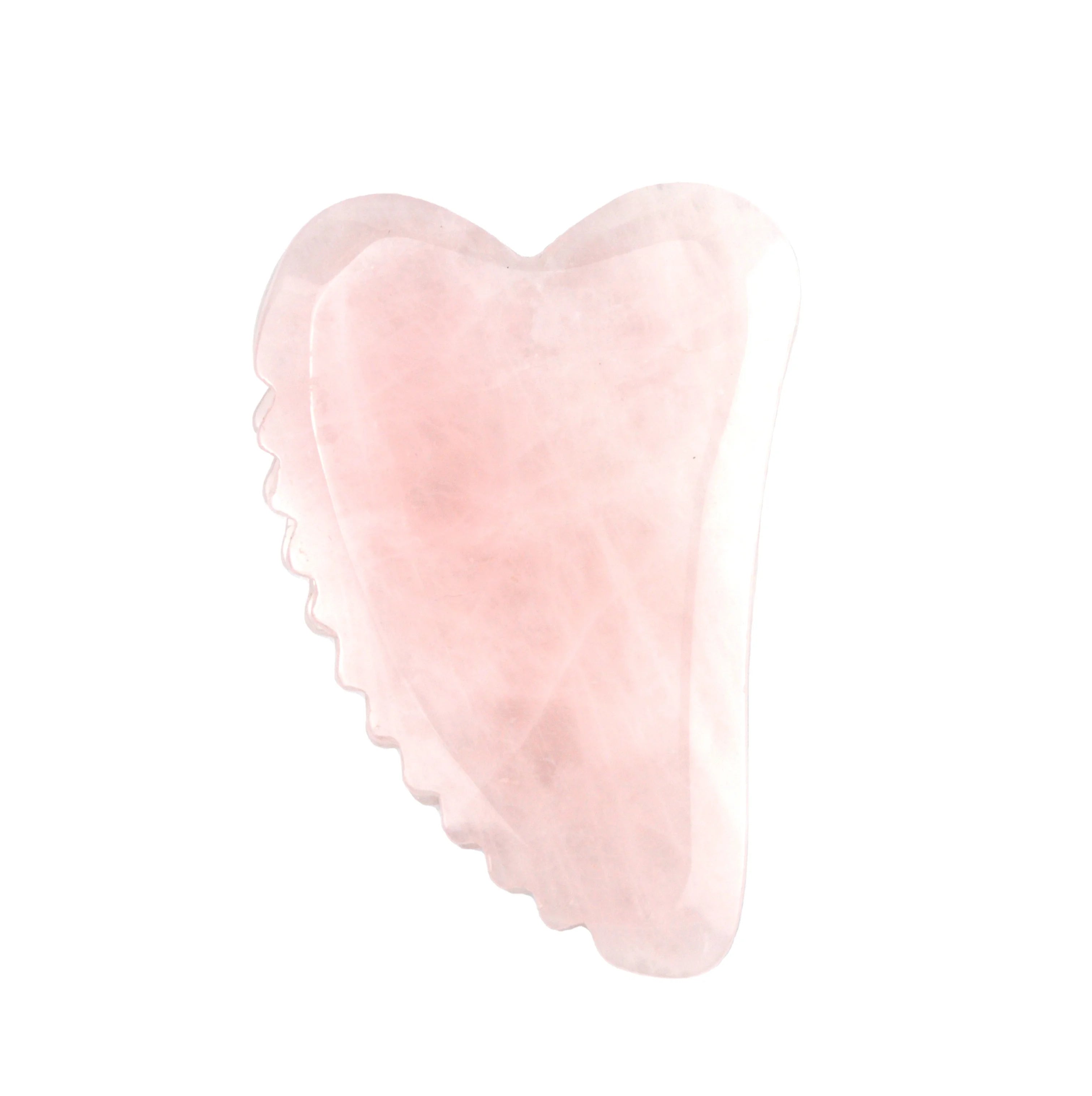 2024 Hot Selling Product Heart Shaped Rose Quartz Gua Sha Massage Scaping Guasha for Body Massage