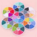 Factory Price Wholesale 2mm Glass Seed Beads Set for DIY Jewelry Making Mixed Color Mini Seed Beads Kit