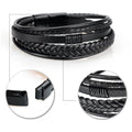 European And American Jewelry Fashion Leather Rope Hand Woven Bracelet Ethnic Style Jewelry For Men