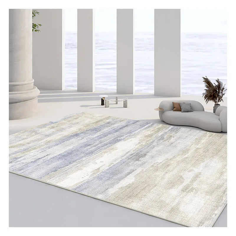 Modern Luxury Living Room Carpet Thick and Simple Drawing Room Decoration with Tea Table for Bedroom Machine Made