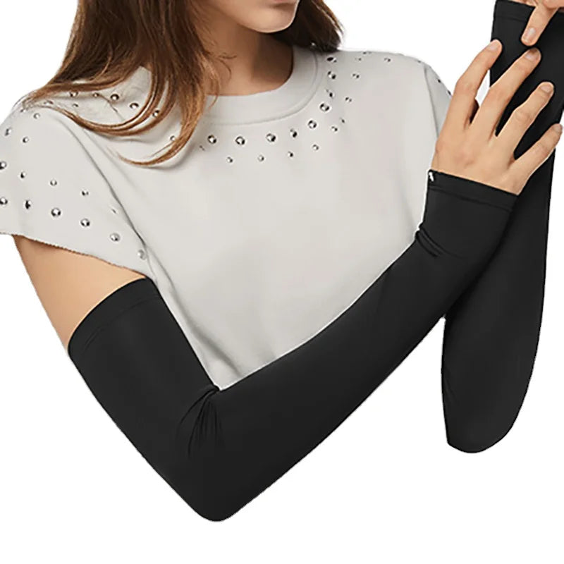 Cooling Sleeve Outdoor Guard Custom Summer Solid Color Fishing Riding Driving Long Sleeve for UV Sun protection