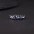 W0391 Professional Jewelry Customization 925 Sterling Silver New London Blue Topaz Gemstone Wholesale Designer Finger Ring