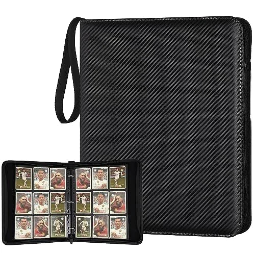 Hockey Football Soccer Baseball Basketball Sports Jumbo Ring Binder 400-900 Card Collection in PU Material