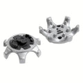 New Golf Shoes Spike Fast Rotation Nails Manufacturer Wholesale TPR Golf Shoe Nail Slotted Clip Grey Golf Cleats