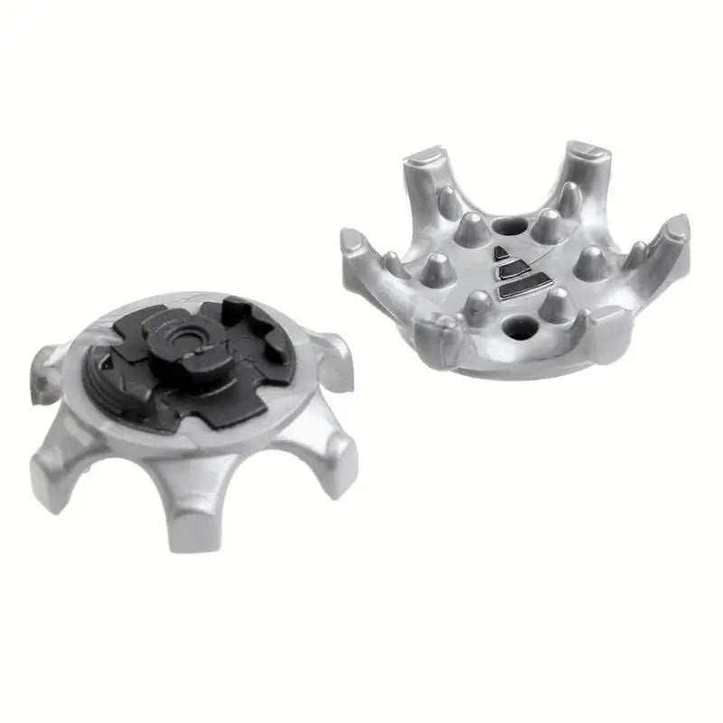 New Golf Shoes Spike Fast Rotation Nails Manufacturer Wholesale TPR Golf Shoe Nail Slotted Clip Grey Golf Cleats
