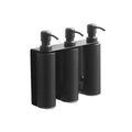 Wall Mounted Triple Shower Dispenser for Soap and Shampoo Stainless Steel Hand Soap Dispenser for Bathroom Use