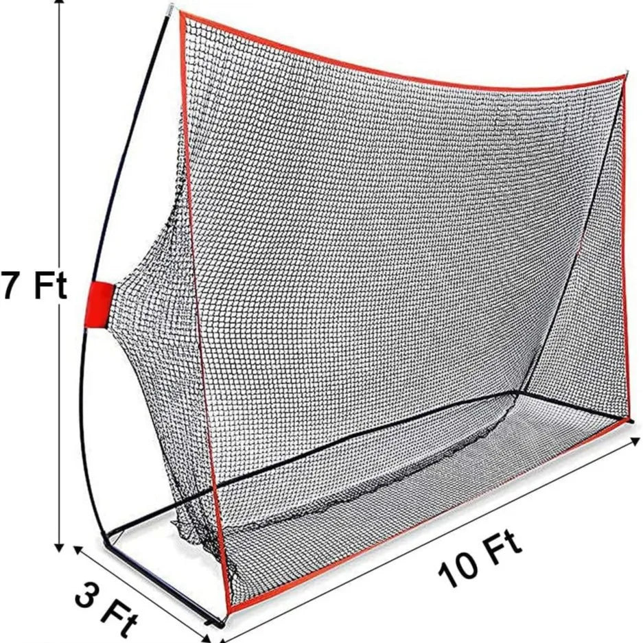 7x10 Feet ( 3m X 2m X 1m ) Big Size Strong Net Outdoor or Indoor Golf Baseball Swing Net Golf Practice Net MegaBDM