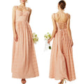 2026 Popular Color Ladies Elegant Sleeveless Dress Sexy Backless Custom Flocked Casual Long Dresses
