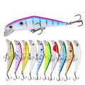 ABS Hard Lure 63mm 7.8g Floating Minnow Fishing Lure Lifelike Plastic Hard Bait Carp Fishing Wobble Crankbaits 3D Eyes Lures