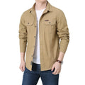 Men's Full Sleeve Cotton Casual Shirt Tactical Shirt Long Sleeve for Hiking Climbing Hunting Formal  Dress Shirt
