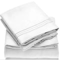 Embroidery Brushed Four-piece Suit Solid Microfiber Soft Polyester 3 Pcs4 Pcs Flat Sheet Fitted Sheet Hotel Home Bed Bedding Set