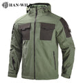 HAN WILD Tactical Hooded Jacket Waterproof Outdoor Jacket City Commuter Jacket