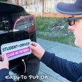 Wholesale Magnet Material New Driver Car Magnetic Sticker Upgrade Strong Reflective Sticker Bumper Magnetic Safety Sign