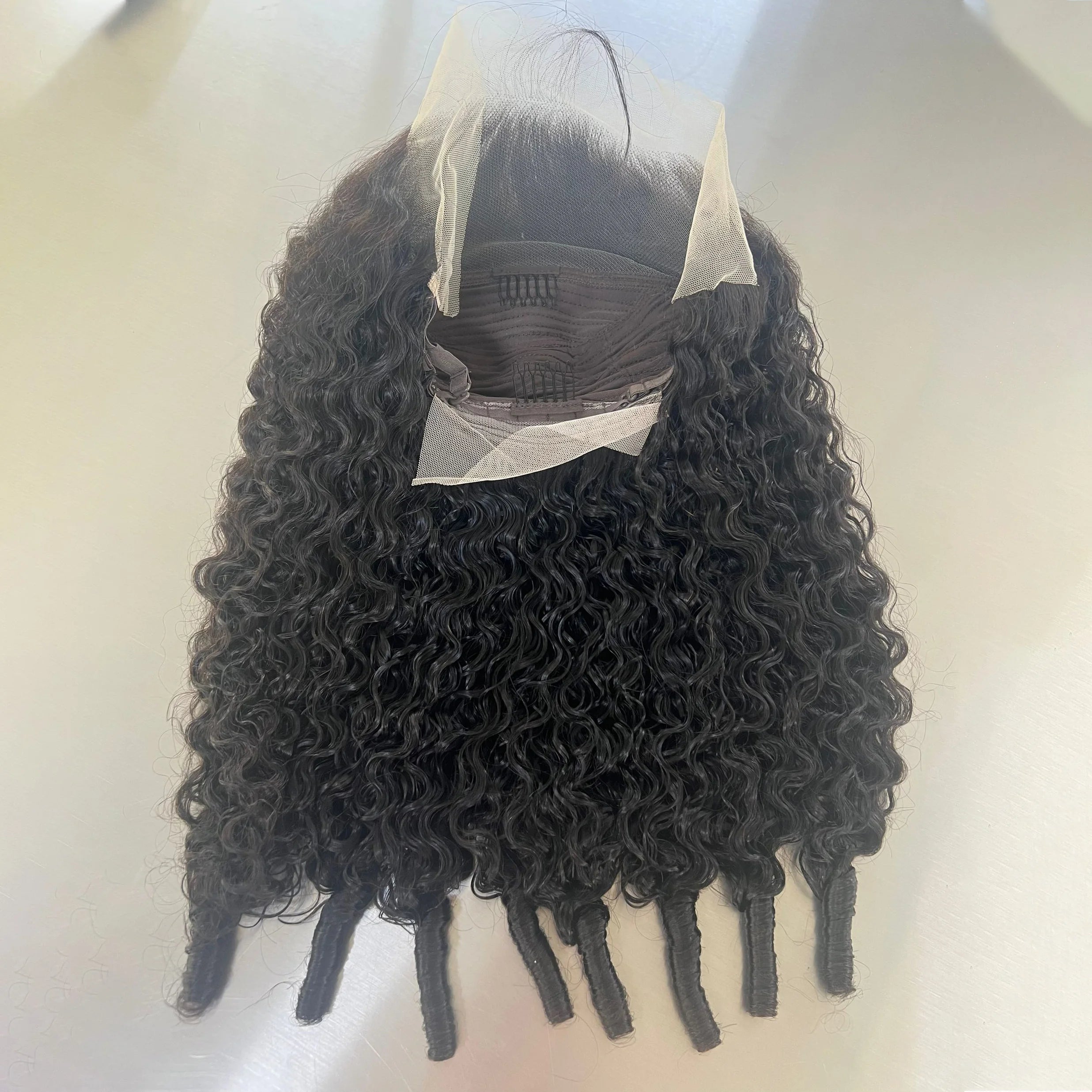 New Fashion Raw Vietnamese Hair 13*4 Transparent Lace Front Human Hair Wig 180% Density Curly Glueless Wig for Black Women
