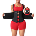 HEXIN Custom Logo Service Waist Trainer Steel Boned Double Belt Compression Wholesale Waist Trainer Shaper