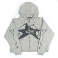 Hot Selling Spring 400 Gsm Men's Zip-up Hoodie 100% Cotton Custom Logo Printing Wholesale Eco-Friendly Quick Dry Waterproof