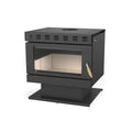 R1201A European Hot Sale 12kw Indoor Smokeless Wood Burning Stove Refractory Brick Wood Fireplace Heater for Heating Room