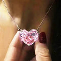 CAOSHI Luxury Big Heart CZ Women Pendant Necklaces Simple Versatile Female Party Gift Daily Wear Statement Jewelry Drop Shipping