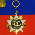 Unique 3D Five-Pointed Star Keychain Shiny Gold Custom Zinc Alloy Keychain Gift for Events & Promotions OEM Keychains