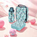 Oumego F1 Kids Lunch Box Set with Insulated Water Bottle Leak Proof & Microwavable 1-3L Capacity Portable Bento Box Kit