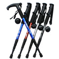 CW HKT001Custom Walking Stick Trekking Poles Telescopic Baton Aluminum Camp Hiking Poles Crutches Walking Cane