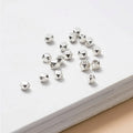 925 Silver Faceted Beads Wholesale Irregular Multi-faceted Geometric Spacer for Diy Bracelet Jewelry Making Accessories