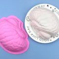 Saffron Large Brain Cake Pans Silicon Cake Molds Good Price Brain Shape Silicone Mold for Cakes