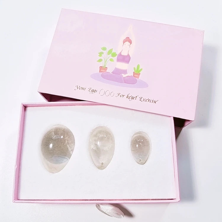 DIY Home Use Jade Stone Yoni Eggs Healing Crystal Gemstone Eggs Wholesale for Crystal Gift