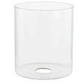 Handmade Transparent Cylinder Glass Lamp Shade Blown European Traditional Chinese Coastal Style for Ceiling Lamp Replacement
