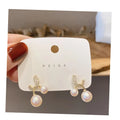 VKME Fashion Jewelry Pearl Rhinestone Earrings for Gift Wholesale