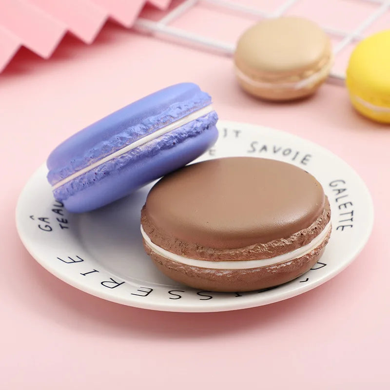 Lifelike Artificial Plastic Dessert Macaroon Model Prop French Macaron Display