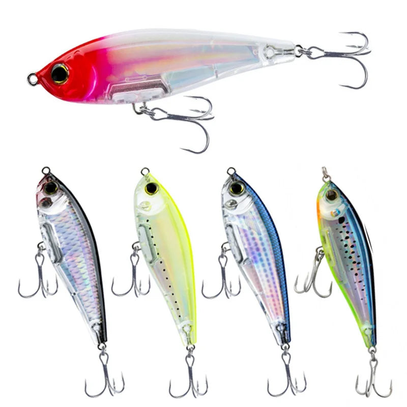 ZHUO RUN 3D INSHORE TWITCHBAIT 90mm/18g Slow Sinking Pencil Fishing Lures Saltwater Pesca Artificial Bait Twitch Fish Baits