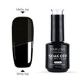 Uv Gel Top Coat No Wipe High Shine Customize Logo 15ml Shiny Matte Top Coat Gel Polish