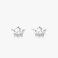 Ailmay Birthday Gift Top Quality Real 925 Sterling Silver Sweet Cute Crown Stud Earrings for Women Korea Style Fine Jewelry