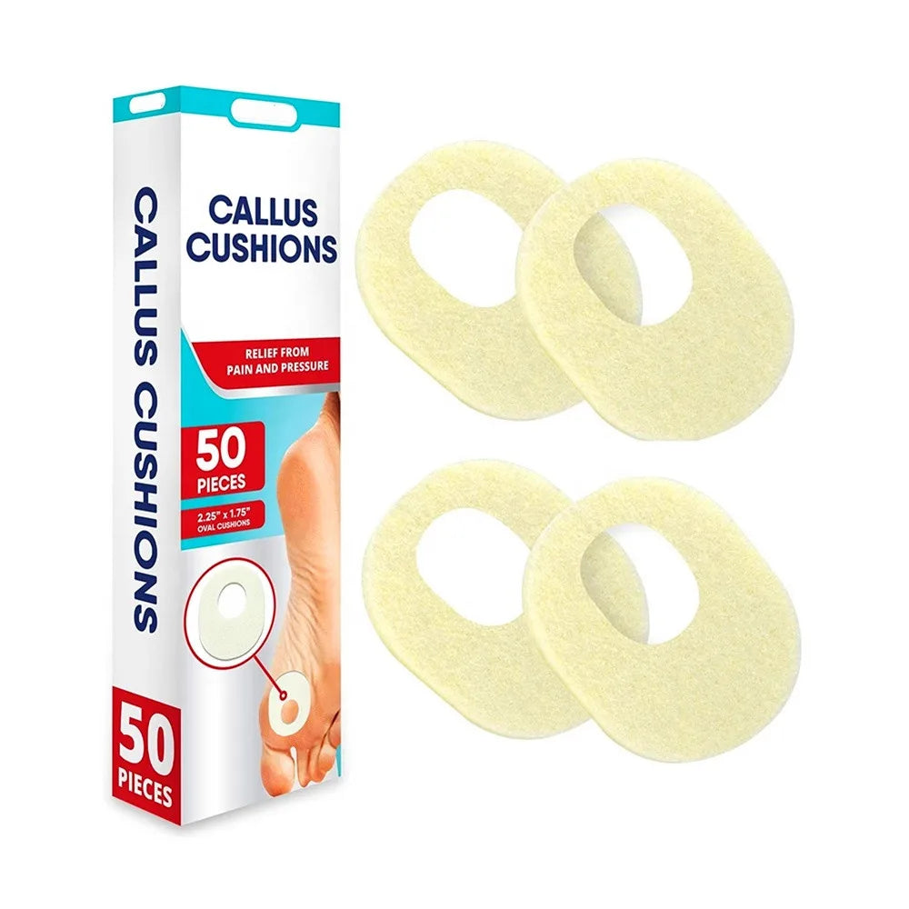 Eco-friendly Oval Shaped Felt Callus Pads Soft Corn Pads Cushions for Men and Women