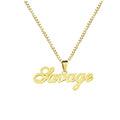 Qiuhan OEM/ODM Custom Nameplate 925 Sterling Silver Personalized Necklace Earrings Jewelry Set