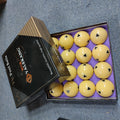 New Superior Billiard Cue Ball 2-1/4" Box of 16PCS  White Ball with 6 Black Dot Cue Ball for Club Pool Table Game