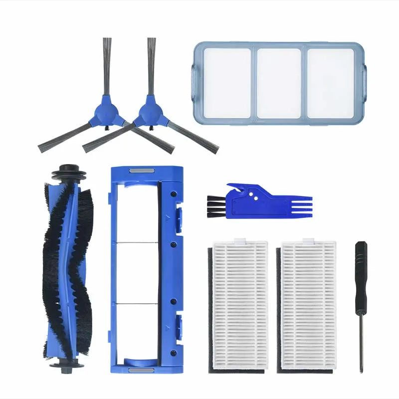 8 PCS Robot Vacuum Cleaner Accessories Parts Set Main Side Brush Main Brush Cover Filters for Eufy 11s11S Max 15C Max30C Max G10