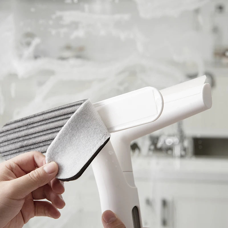 Disposable Double Side Flexible Water Collect Cleaning Glass Cleaner Liquid Window Tools Steel Professional Spray Washer Brush