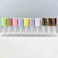 Round Empty Lip Gloss Tube Private Label Lip Oil Containers Big Brush Liquid Lipstick  Packaging Tube