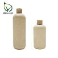 In Stock 200ml/250ml/300ml/400ml Straight Wheat Straw Dispensing Bottle Flip Top Design for Shampoo Lotion Face Cream Packaging