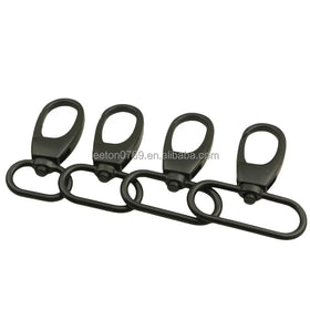 Stock Supply Bag Accessories 4 Sizes 19mm 25mm 32mm 38mm Matte Black Colored Bag Swivel Snap Hook