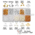 Earring Hooks Kit Hypoallergenic Ear Wires Jump Rings Earring Backs for Earrings Making Jewelry Making Findings