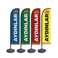 Custom Outdoor Swooper Flag Business Advertising Sign Feather Flutter Super Advertising Kit Feather Flags