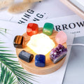 New Arrivals Natural Crystals Healing Stones Chakra Crystal Cube Gemstone Lamp for Sale