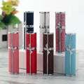 Perfume Dispenser Bottle Bottom Filling 5ml Leather Models High-end Portable Spray Sample Dispensing