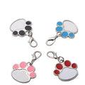 Sublimation Dog Paw Photo Key Chain Metal Blank Key Ring Heat Transfer Printing Materials DIY Metal Dog Paw Keychain